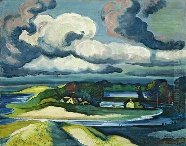 Nordische Landschaft Oil Painting by Max Pechstein