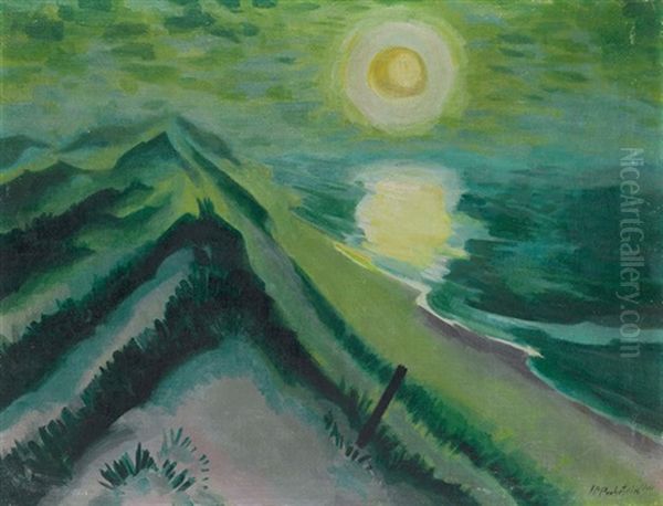 Seenebel Oil Painting by Max Pechstein