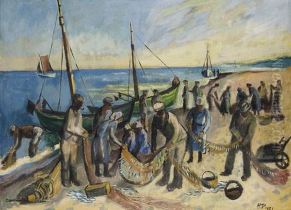 Nach Der Heimkehr Oil Painting by Max Pechstein