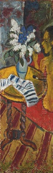 Femmes Des Iles Oil Painting by Max Pechstein