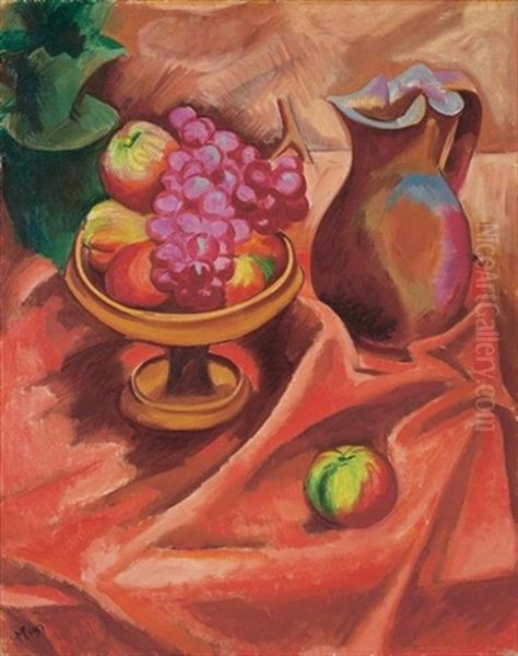 Weintraube Oil Painting by Max Pechstein