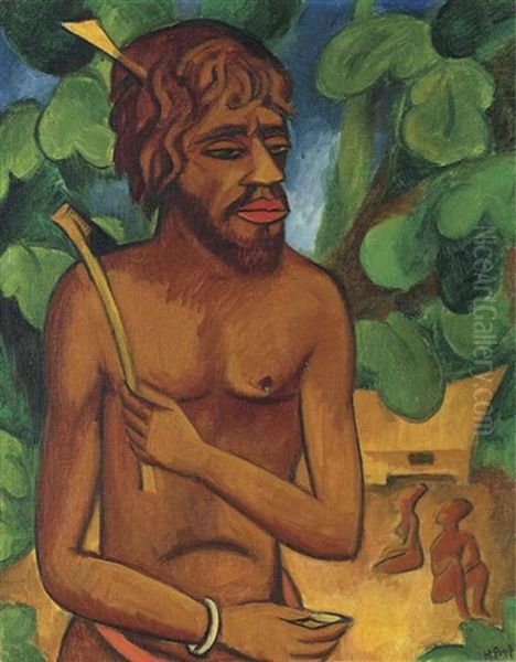 Rubasack Oil Painting by Max Pechstein