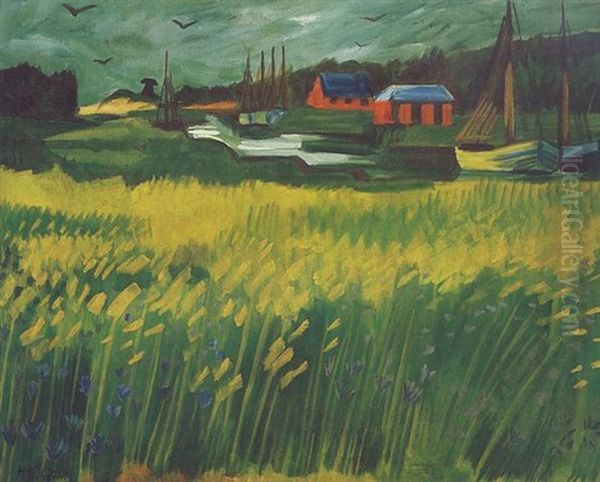 Grauer Tag Oil Painting by Max Pechstein