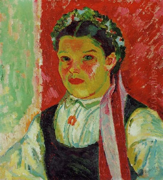 Kurische Braut I Oil Painting by Max Pechstein