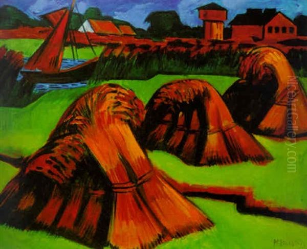 Kornpuppen Oil Painting by Max Pechstein
