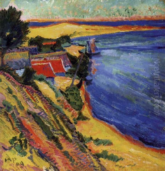 Haff Oil Painting by Max Pechstein