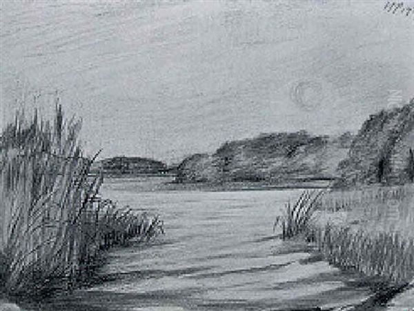 Herbstabend Oil Painting by Max Pechstein