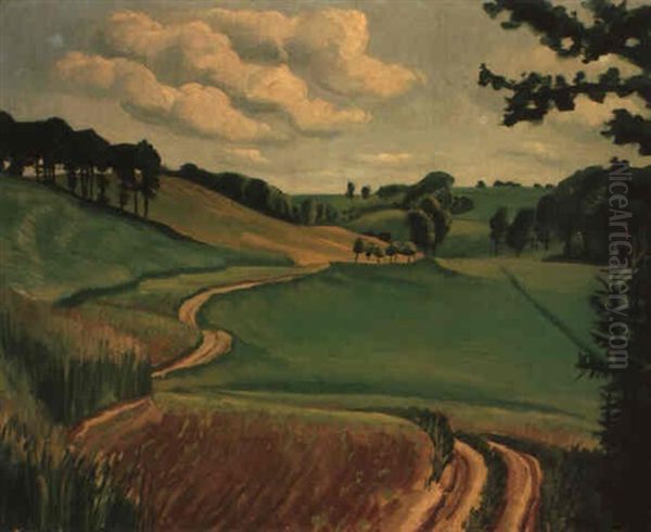 Vor Dem Gewitter Oil Painting by Max Pechstein