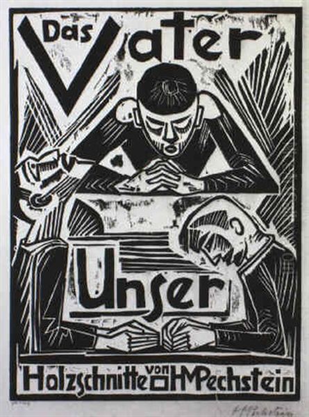 Das Vater Unser Oil Painting by Max Pechstein