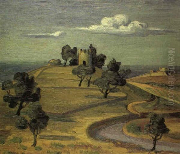 Abend In Den Pyrenaen Oil Painting by Max Pechstein