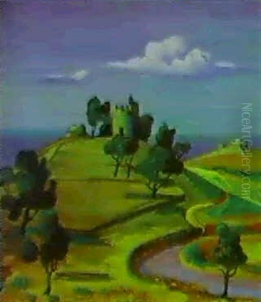 Abend In Den Pyreneen Oil Painting by Max Pechstein