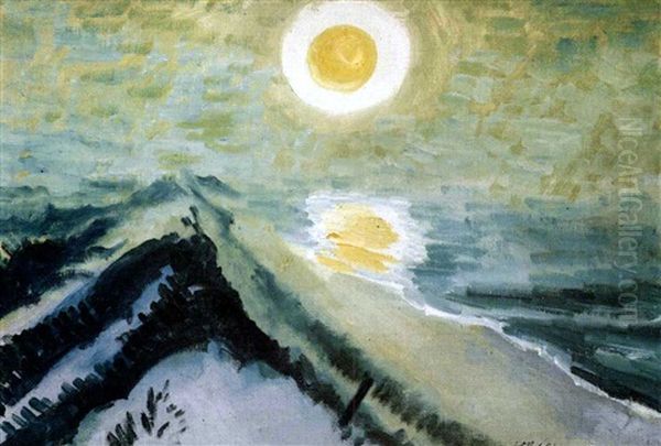 Dunen Und Sonne, Nidden (leba-duene) Oil Painting by Max Pechstein