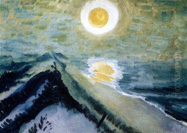Dunen Und Sonne, Nidden (leba-duene 1) Oil Painting by Max Pechstein
