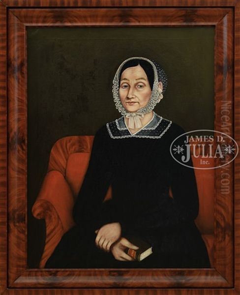 Portraits Of Mr & Mrs Bush Oil Painting by Sheldon Peck