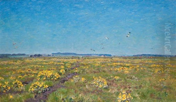 Paysage Oil Painting by Viggo Christian Frederick Pedersen