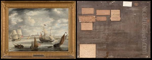 Navires Hollandais Dans La Rade D