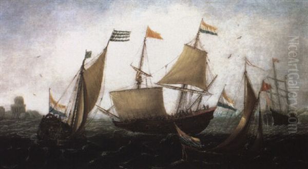 Marine Oil Painting by Jan Peeters the Elder