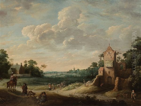 Landschaft Oil Painting by Gillis Egidius I Peeters