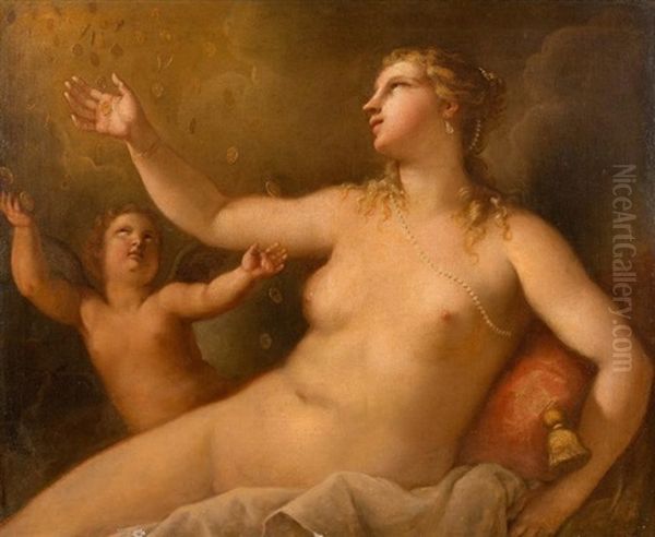 Danae Oil Painting by Giovanni Antonio Pellegrini