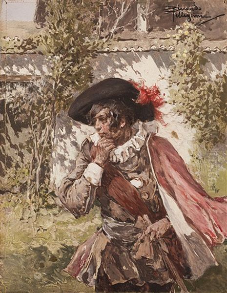 Il Moschettiere Oil Painting by Riccardo Pellegrini