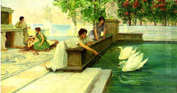 Summer Pleasure Oil Painting by Domenico Pennachini