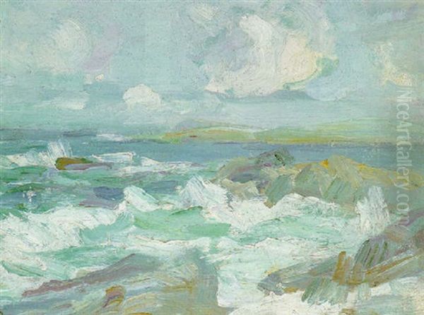 Seascape Oil Painting by Samuel John Peploe