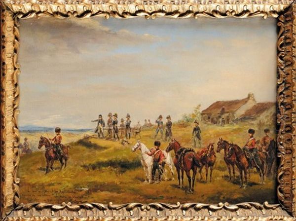 Le Matin De Waterloo Oil Painting by Paul Emile Leon Perboyre