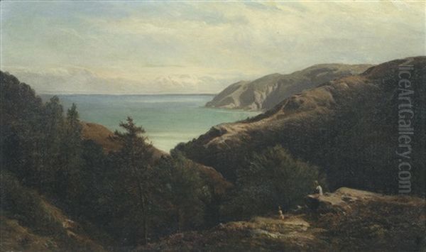 Lynmouth Bay, North Devon Oil Painting by Sidney Richard Percy