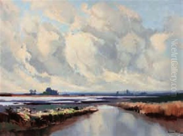 Paysage De Sologne Oil Painting by Lucien Peri