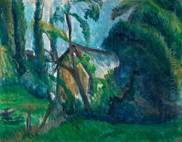 Lola Haza Oil Painting by Vilmos Perlrott-Csaba