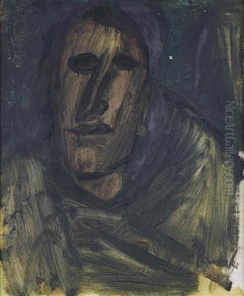 Portrait Of A Man Oil Painting by Constant Permeke