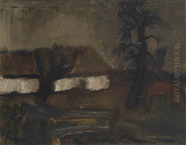 Landscape With A Horse Oil Painting by Constant Permeke