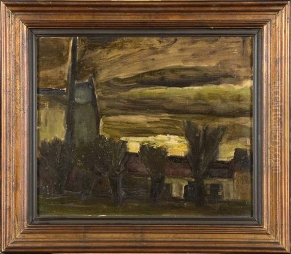 Paysage Au Moulin Oil Painting by Constant Permeke