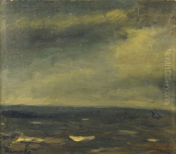 Mer Oil Painting by Constant Permeke