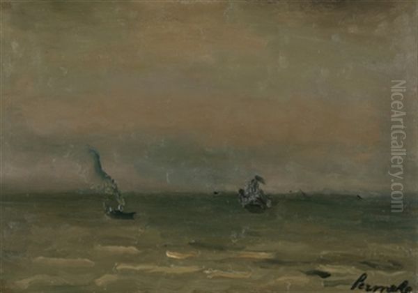 Marine Au Crepuscule Oil Painting by Constant Permeke