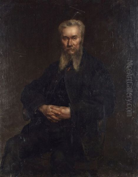 Portrait De Hector Hannoteau Oil Painting by Charles Perrandeau