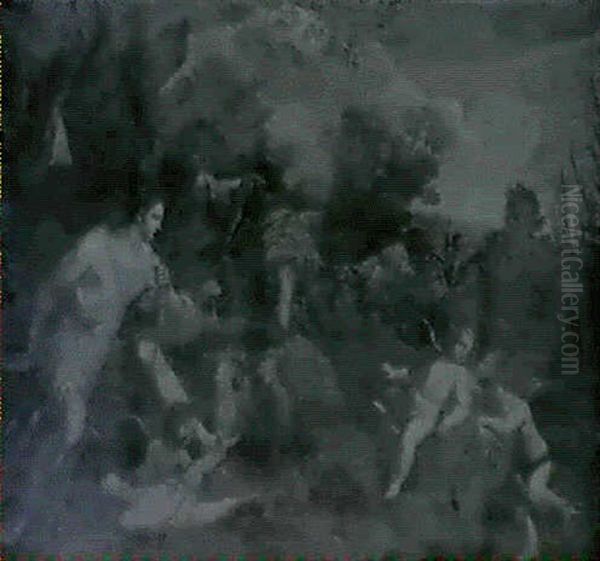 Meleagre Et Atalante Oil Painting by Francois Perrier Le Bourguignon