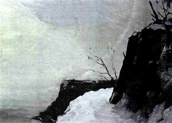 Ring Of The Moon Oil Painting by Van Dearing Perrine