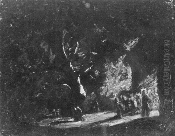 Between The Acts Oil Painting by Van Dearing Perrine