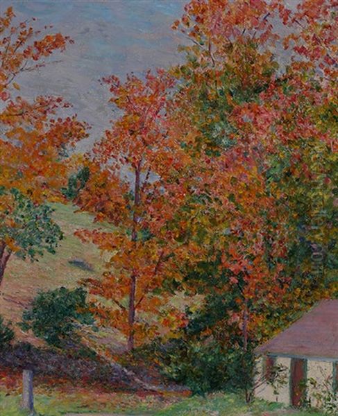 Autumn In Hancock, New Hampshire Oil Painting by Lilla Calbot Perry