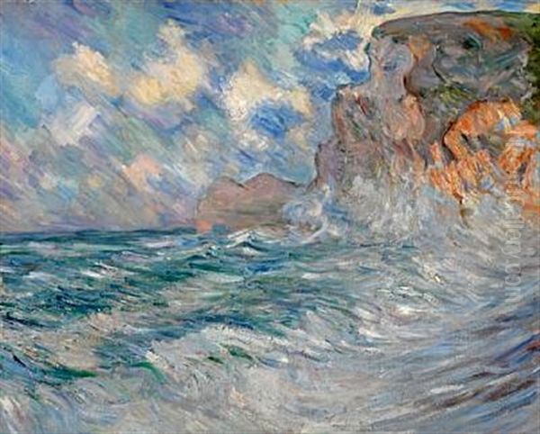 Cliffs At Etretat Oil Painting by Lilla Calbot Perry