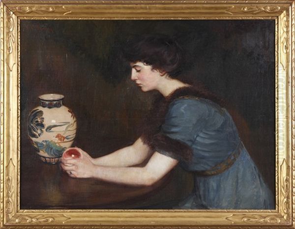 At The Window Oil Painting by Lilla Calbot Perry