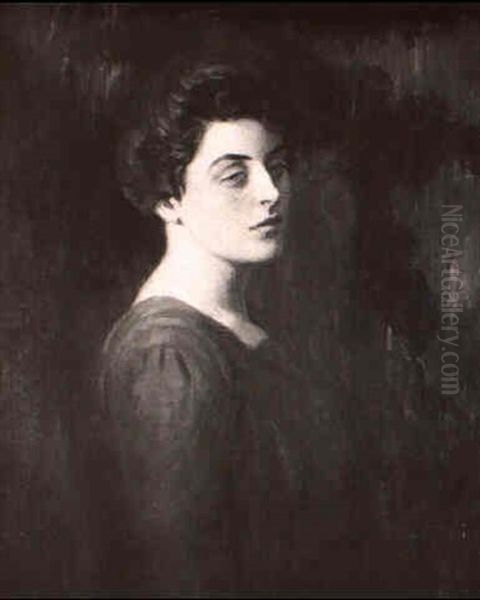 Portrait Of A Young Woman Oil Painting by Lilla Calbot Perry