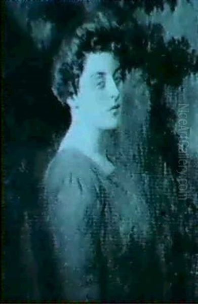 Portrait Of A Lady Oil Painting by Lilla Calbot Perry