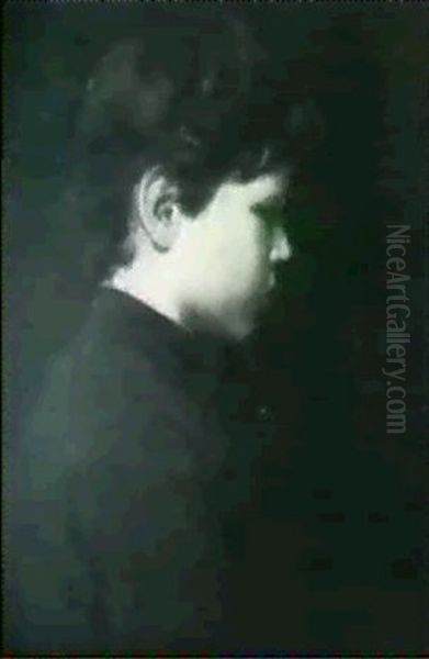 The Red Tunic/a Portrait Of Edith Perry Oil Painting by Lilla Calbot Perry