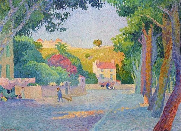 The Coy Barmaid Oil Painting by Henri Person