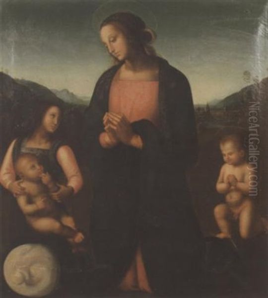 The Madonna Of The Sack Oil Painting by Pietro Vannucci Perugino