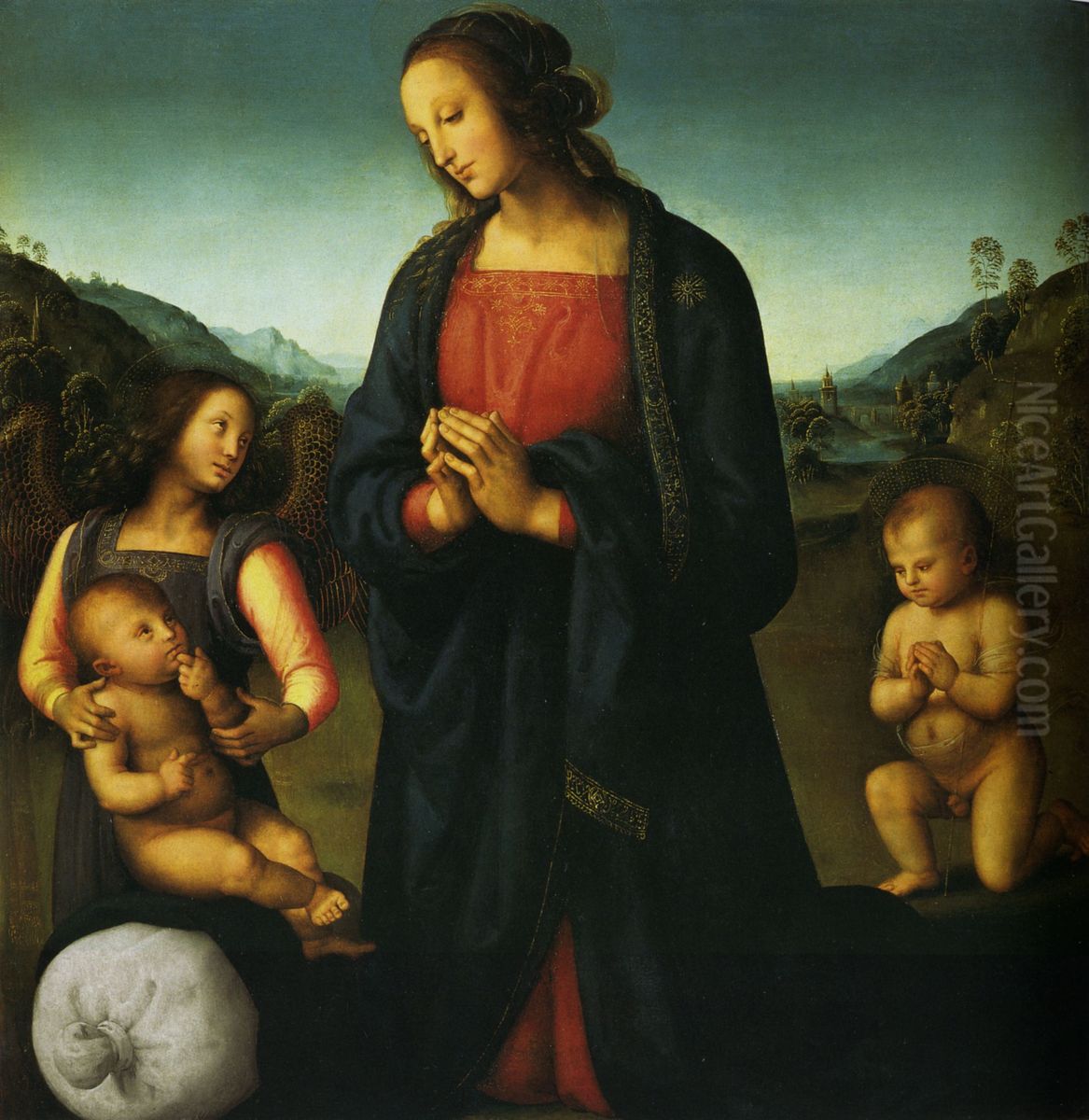 Madonna Del Sacco Oil Painting by Pietro Vannucci Perugino