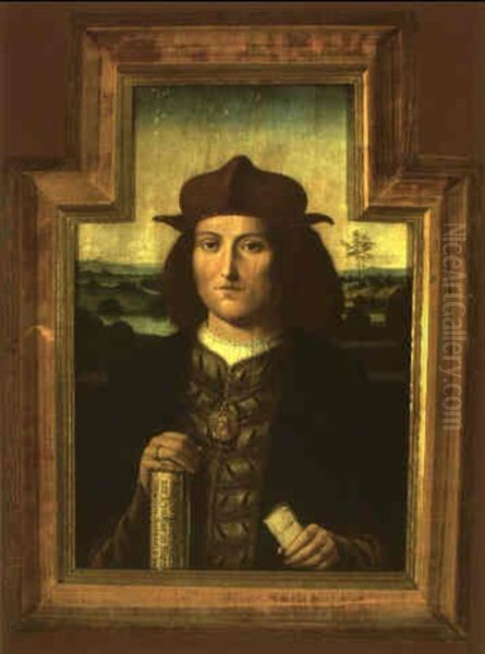 Portrait Of A Counselor Oil Painting by Pietro Vannucci Perugino