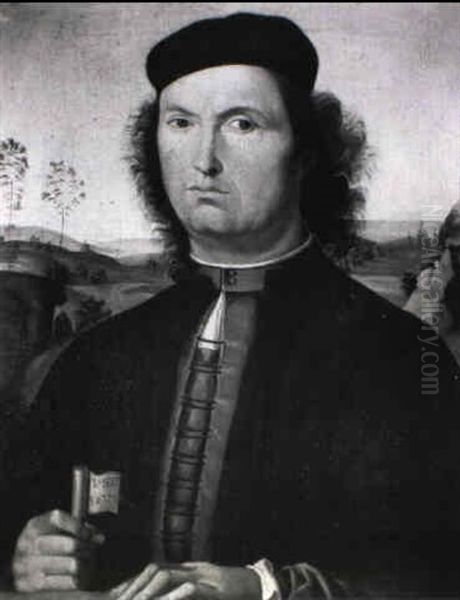 Portrait Of A Francesco Delle Opere Oil Painting by Pietro Vannucci Perugino
